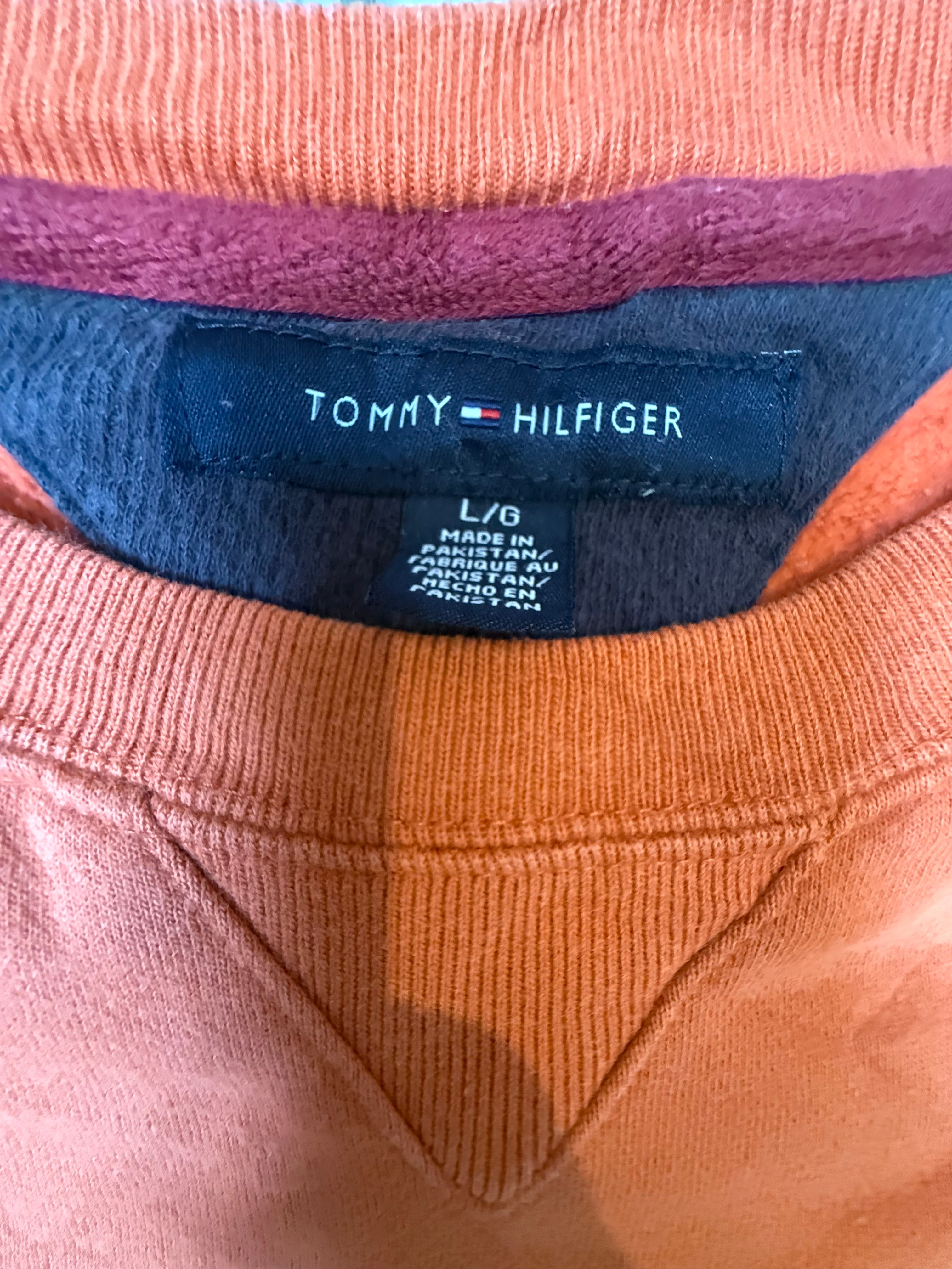 Tommy Hilfiger Vintage Orange Crewneck Sweatshirt / Jumper