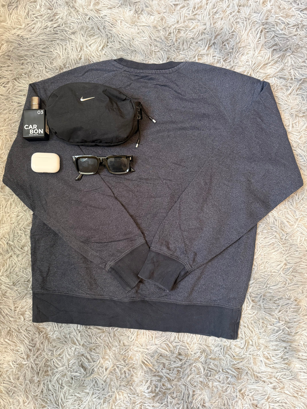 Nike Charcoal Dark Grey Crewneck Sweatshirt /Jumper