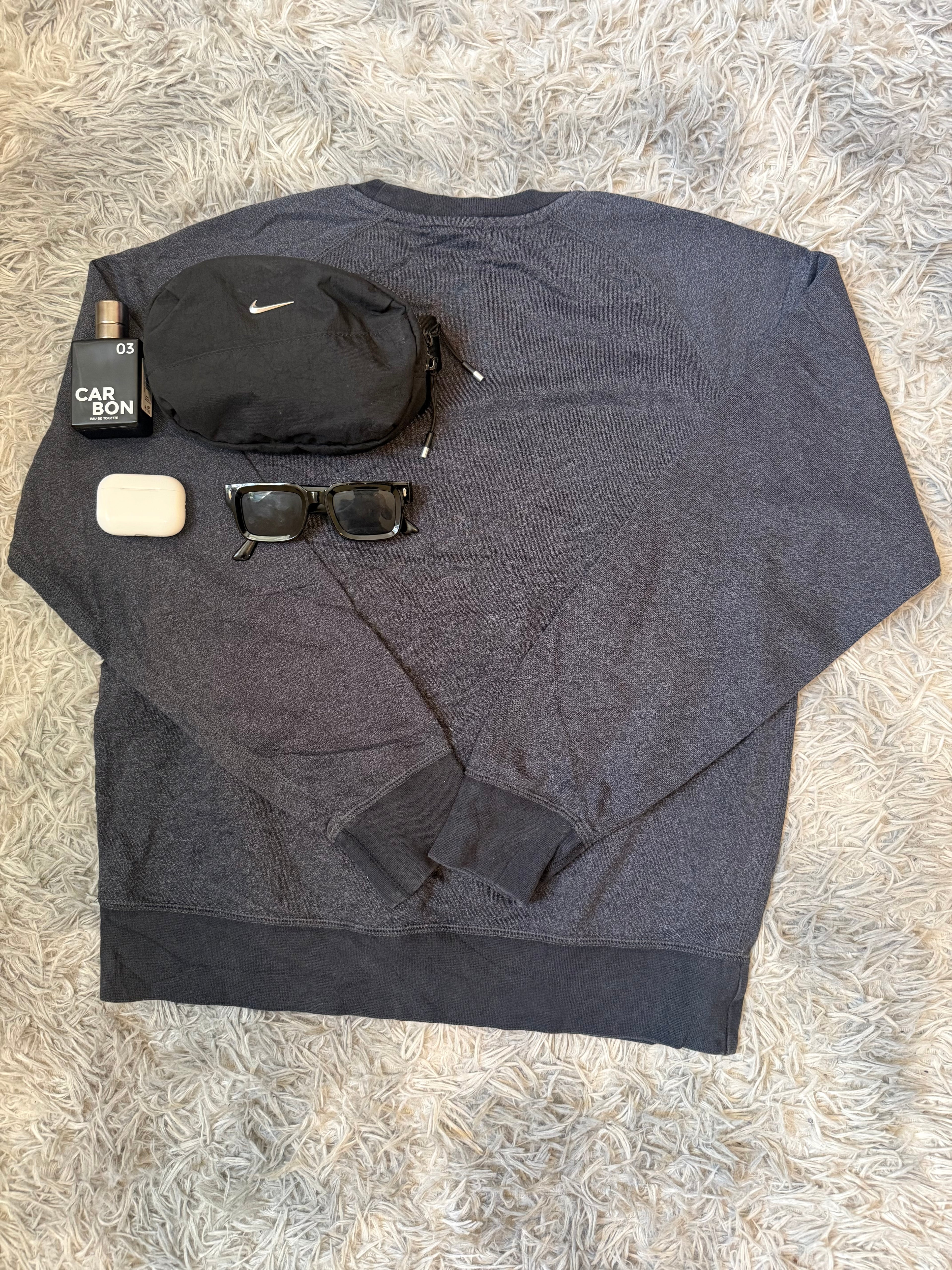 Nike Charcoal Dark Grey Crewneck Sweatshirt /Jumper