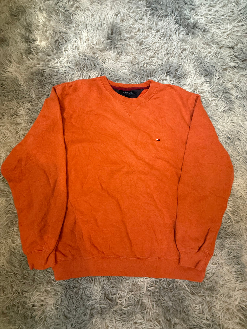 Tommy Hilfiger Vintage Orange Crewneck Sweatshirt / Jumper
