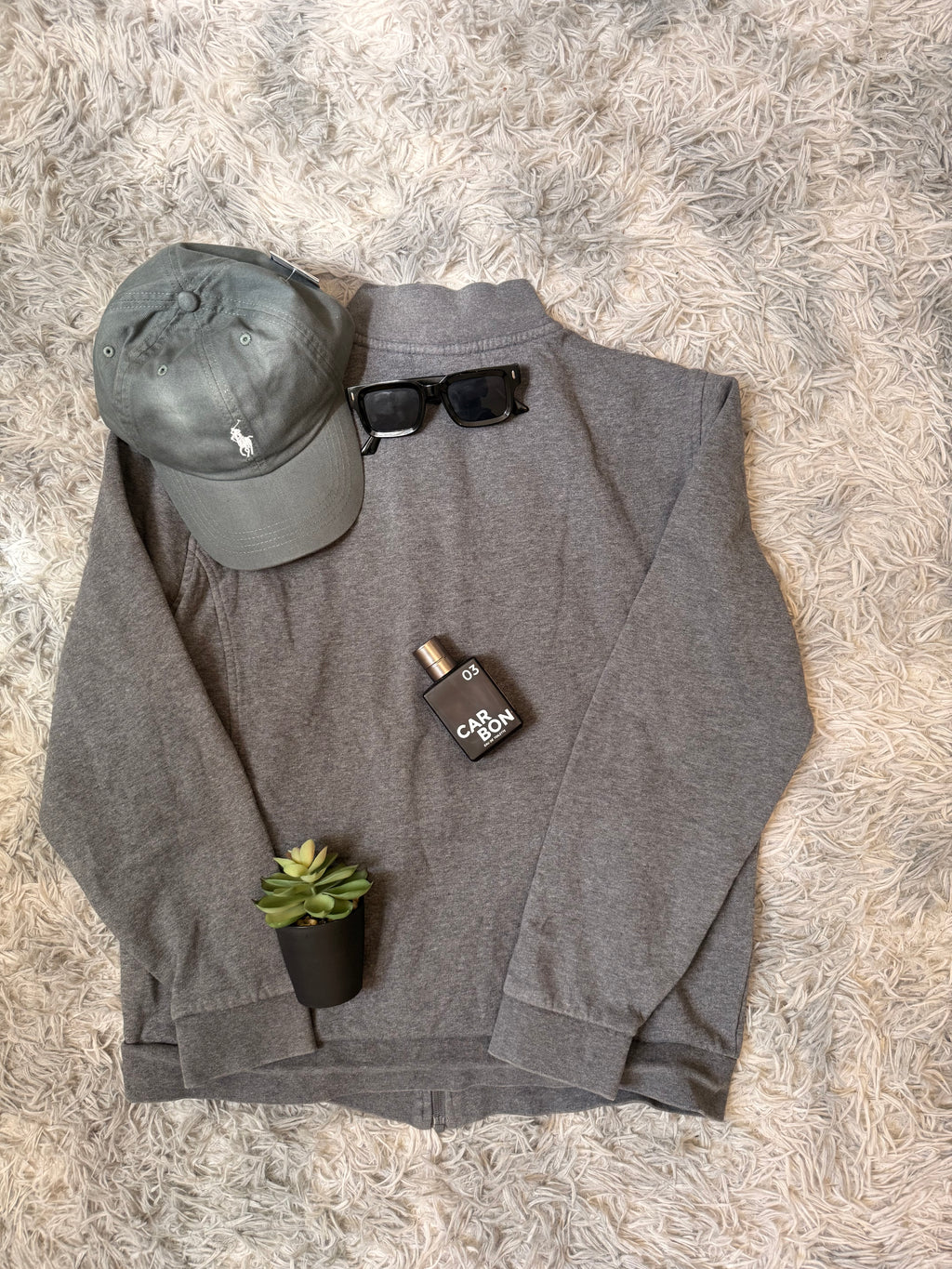Lacoste Grey Full-Zip Sweatshirt Track Jacket