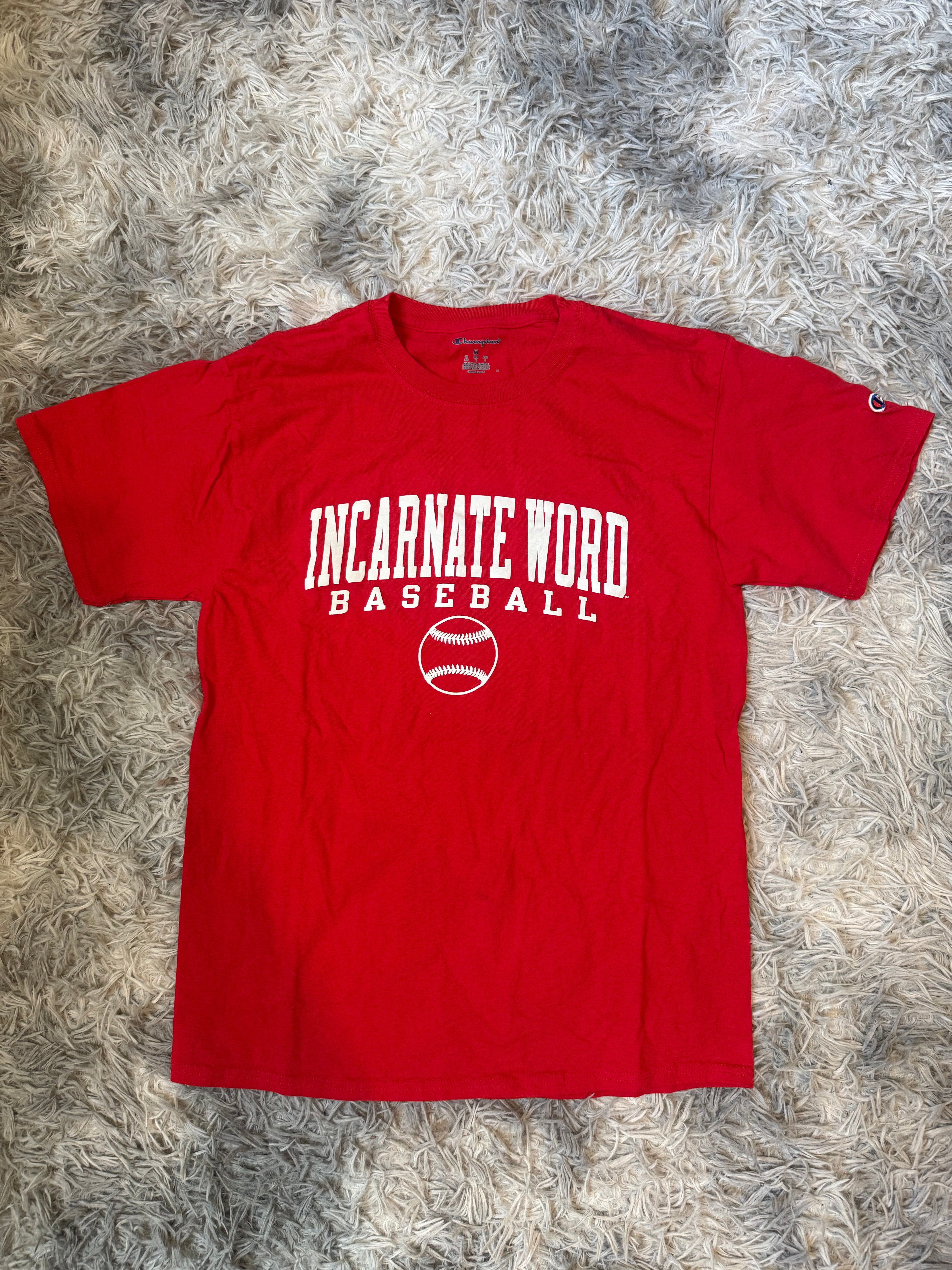 Champion Collegiate Baseball Tee - Red & White
Graphic