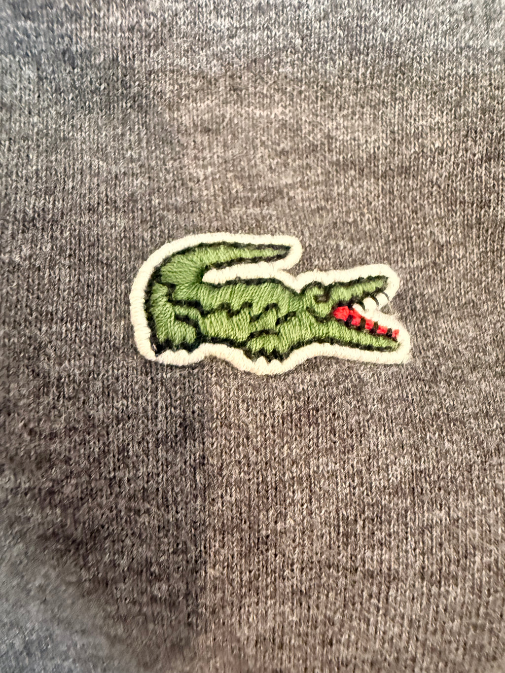 Lacoste Grey Full-Zip Sweatshirt Track Jacket