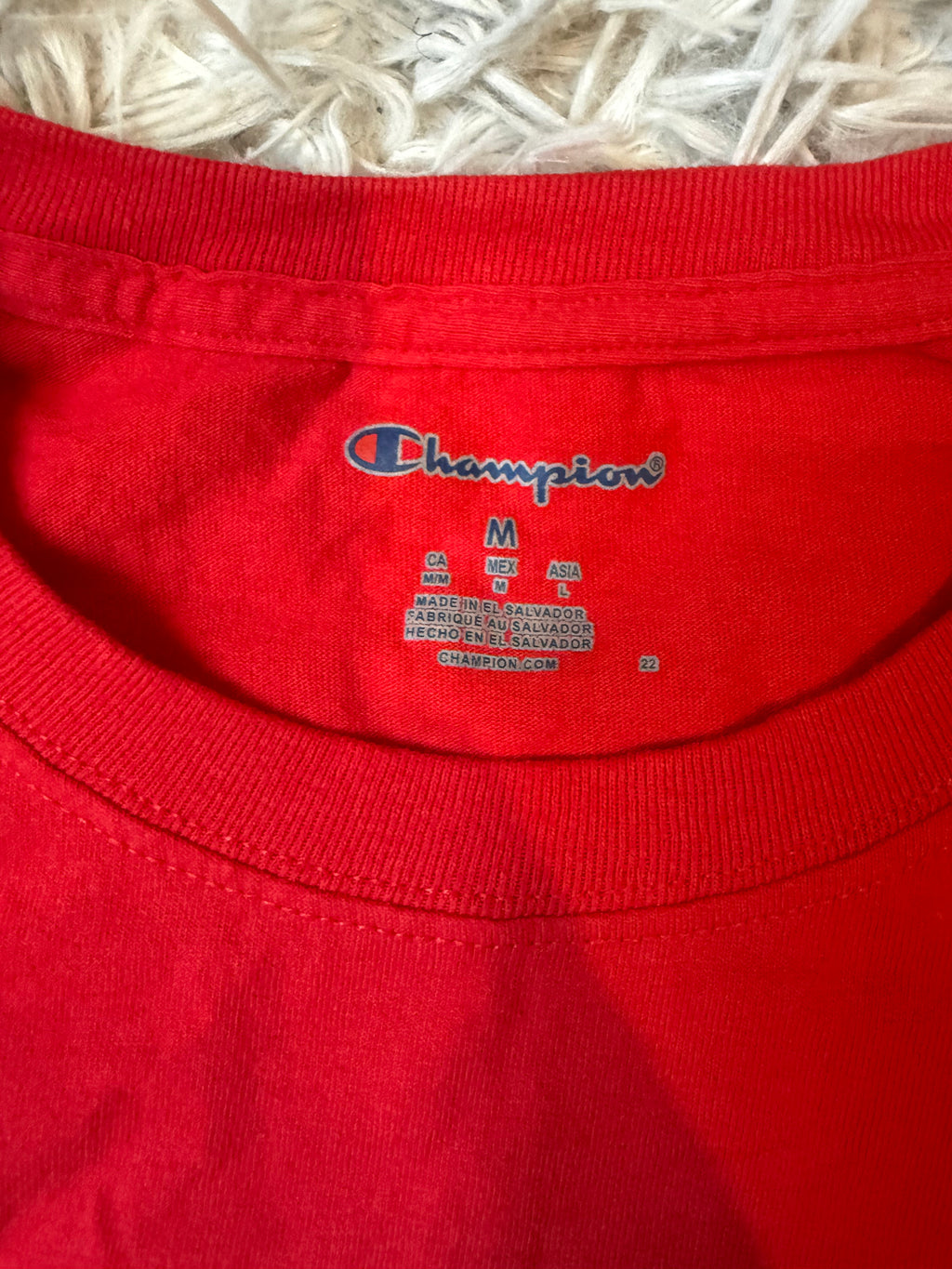 Champion Collegiate Baseball Tee - Red & White
Graphic