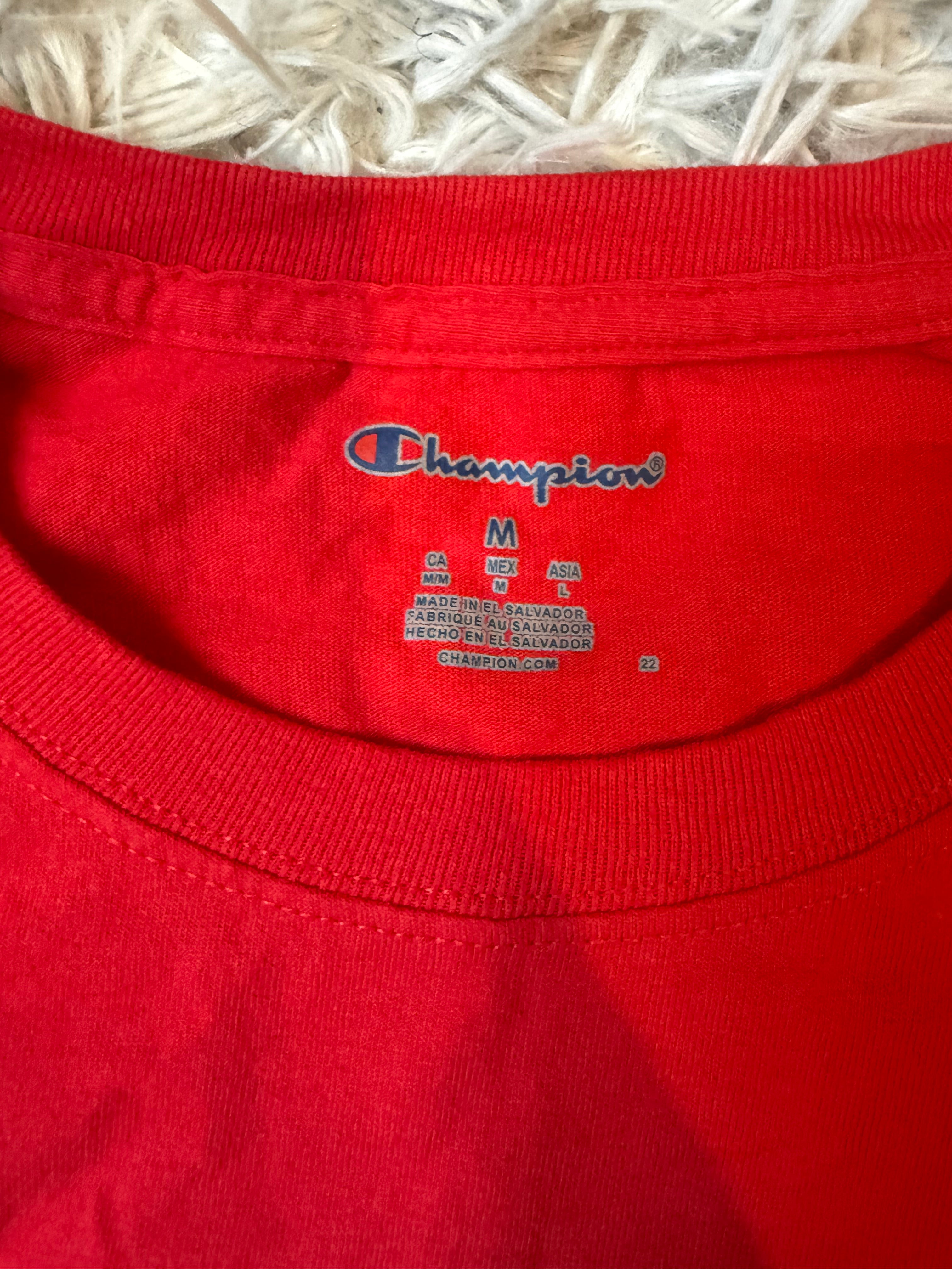 Champion Collegiate Baseball Tee - Red & White
Graphic